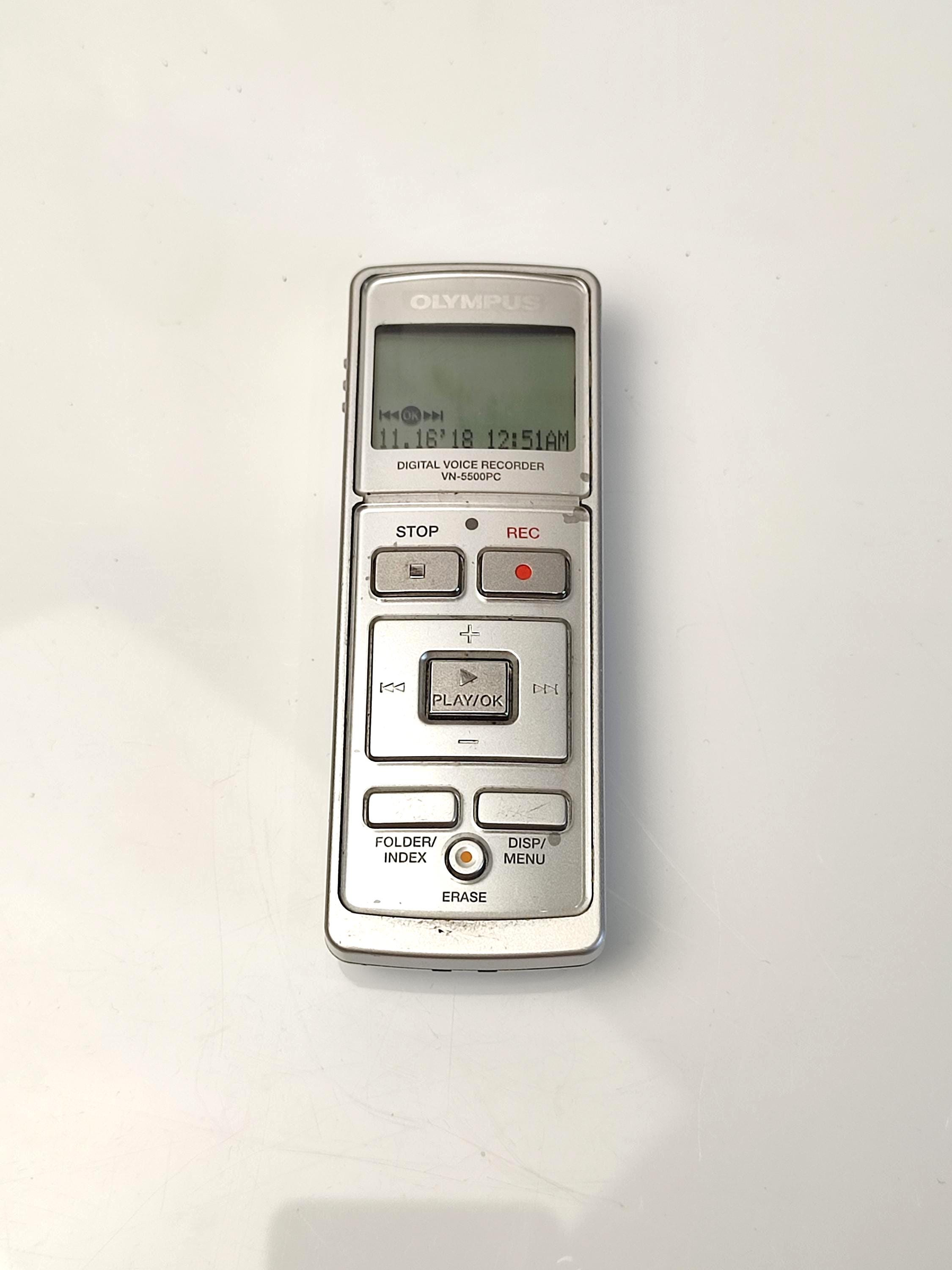 Olympus VN-5500PC Digital Voice Recorder - Handheld Audio Recorder