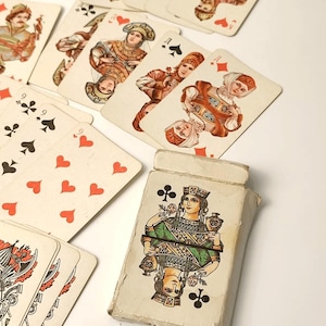 Spielkarten Jagd Vintage Spielkarten Souvenir Spielkarten Jäger Udssr Deck von 36 Karten Vintage Set Spielkarten Sowjetunion