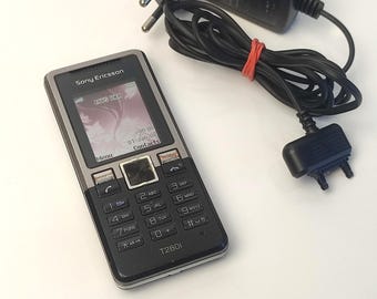 Sony Ericsson T280i Candybar Phone Vintage Backup Phone Working Charger Battery Retro Mobile 2000s Cell Phone