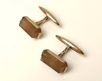 Silver Cufflinks 875 Vintage Silver Rare unisex Cufflinks Cute With Stone Cufflinks Silver ussr