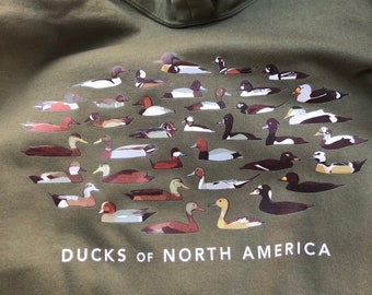 Ducks of North America Hoodie, Ducks Hoodie, Duck Hoodie