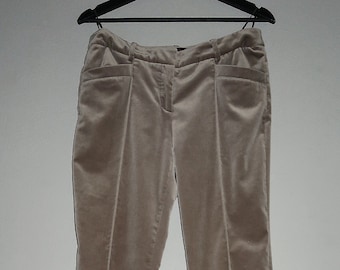 LORO PIANA vintage Pantalon en velours pour femmes