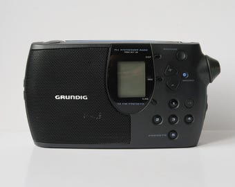 GRUNDIG Prima Boy 100 Vintage Portable Transistor Radio Wake Up Radio
