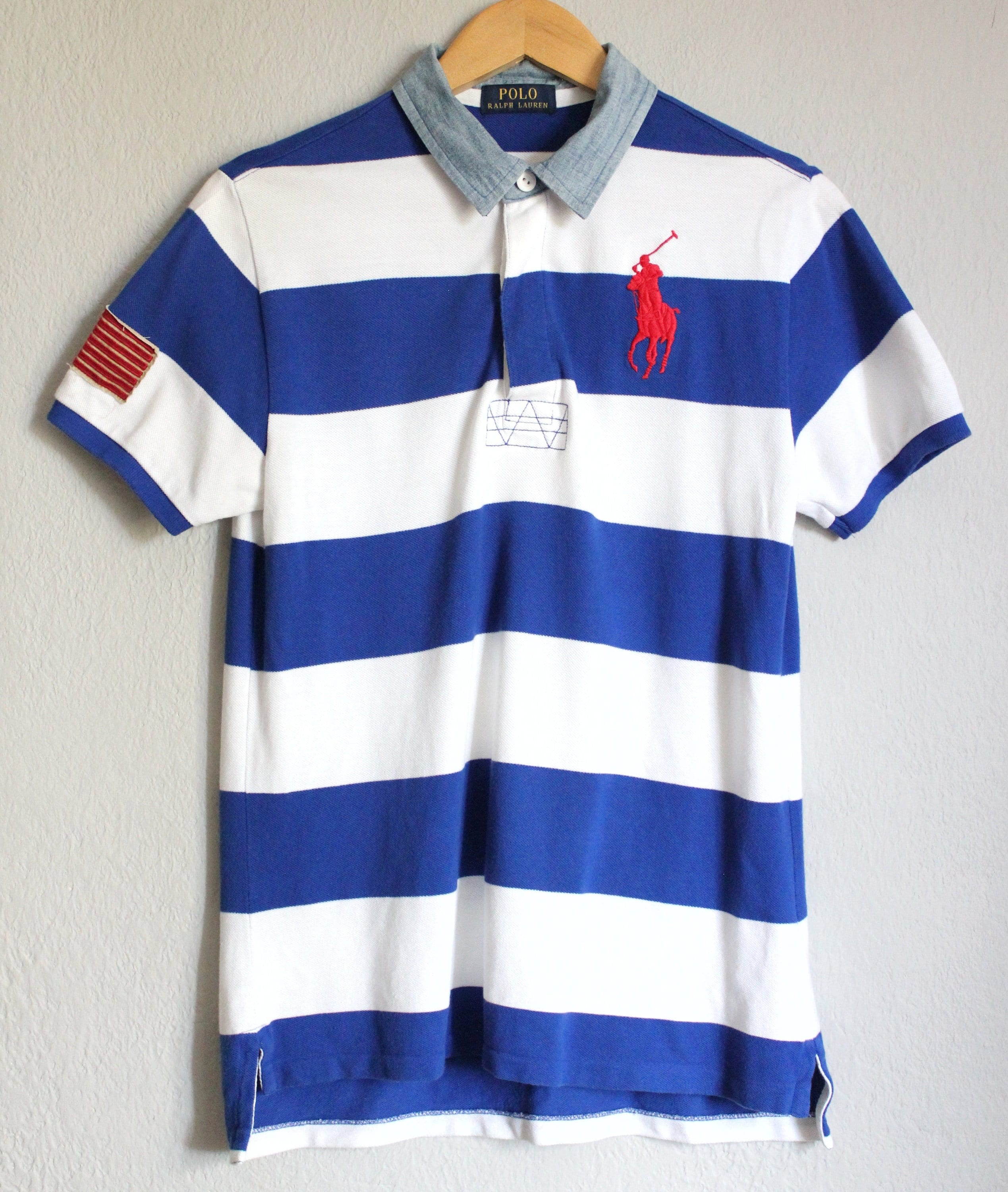 Ralph lauren polo best sale shirt with american flag