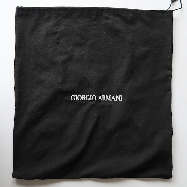 GIORGIO ARMANI Black Drawstring Dust Bag Gift Bag