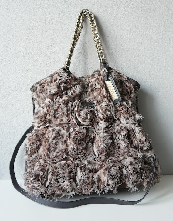 Ermanno Scervino レオパード柄 2wayバッグ ERMANNO SCERVINO Vintage Womens Double-sided Tote Shoulder Bag - Etsy