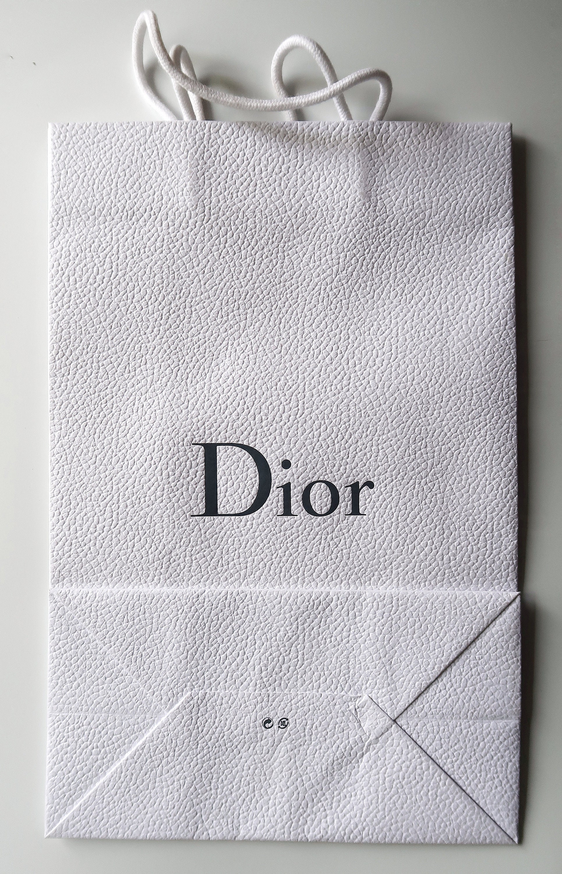 Authentic DIOR Paper Small Gift Bag / Logo gift card holder / Logo print  paper