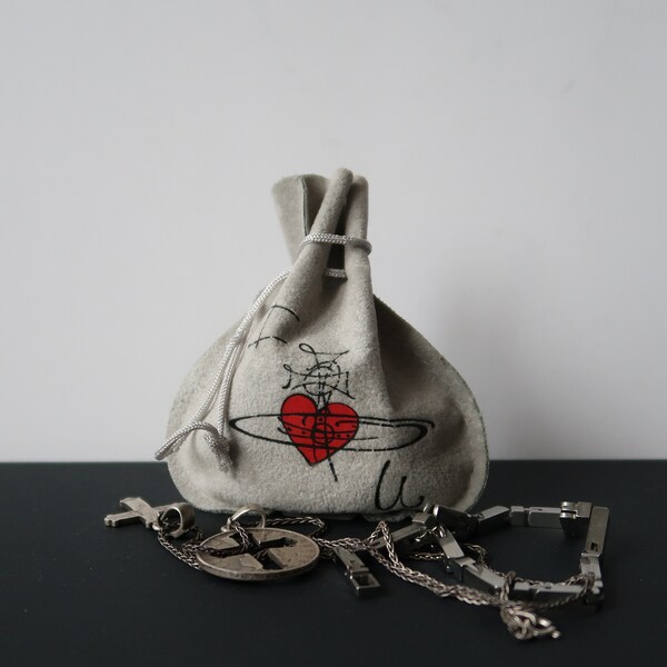 VIVIENNE WESTWOOD Vintage Velvet Small Drawstring Gift Bag