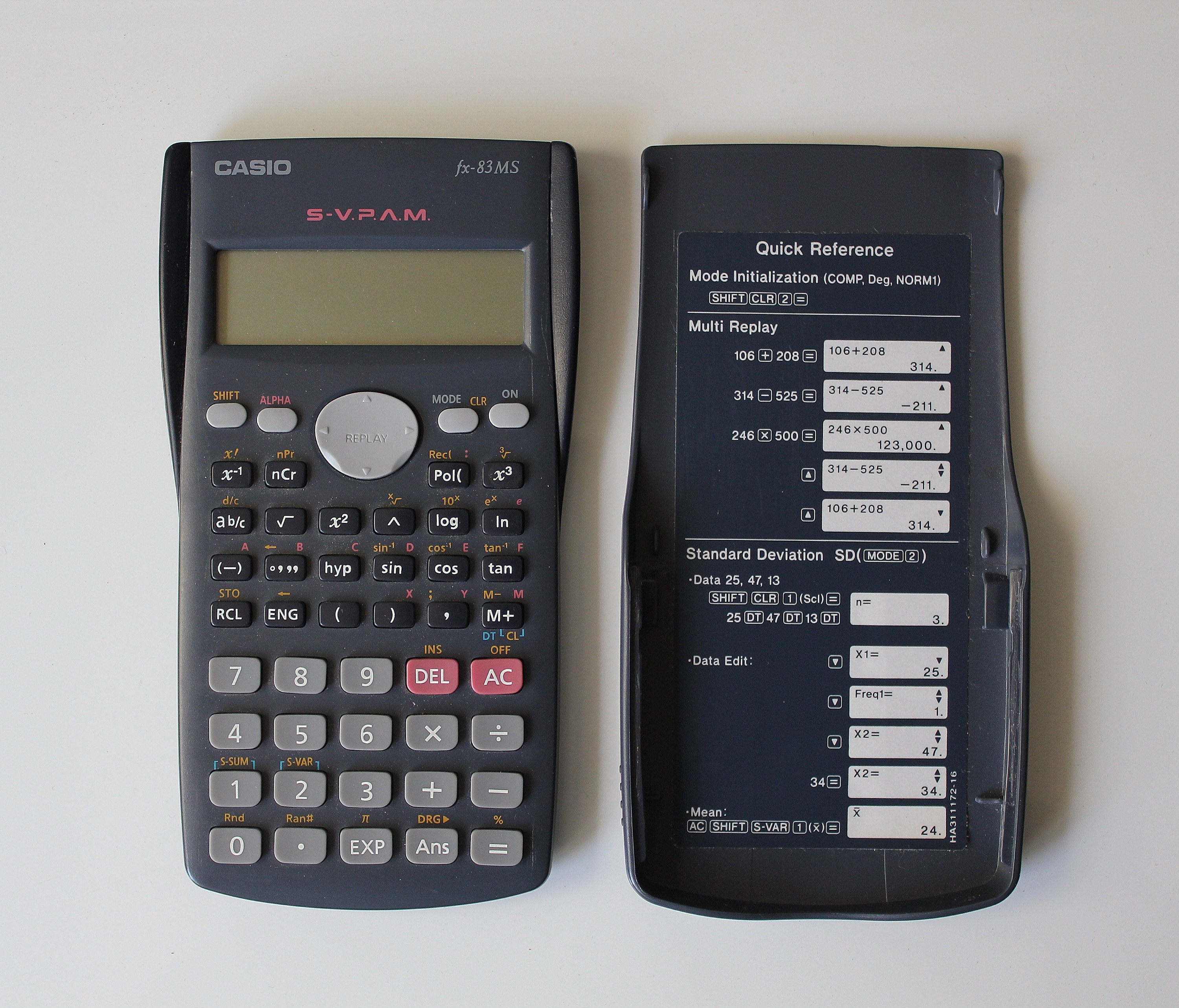 CASIO FX 83 MS Scientific Handheld Calculator | Etsy