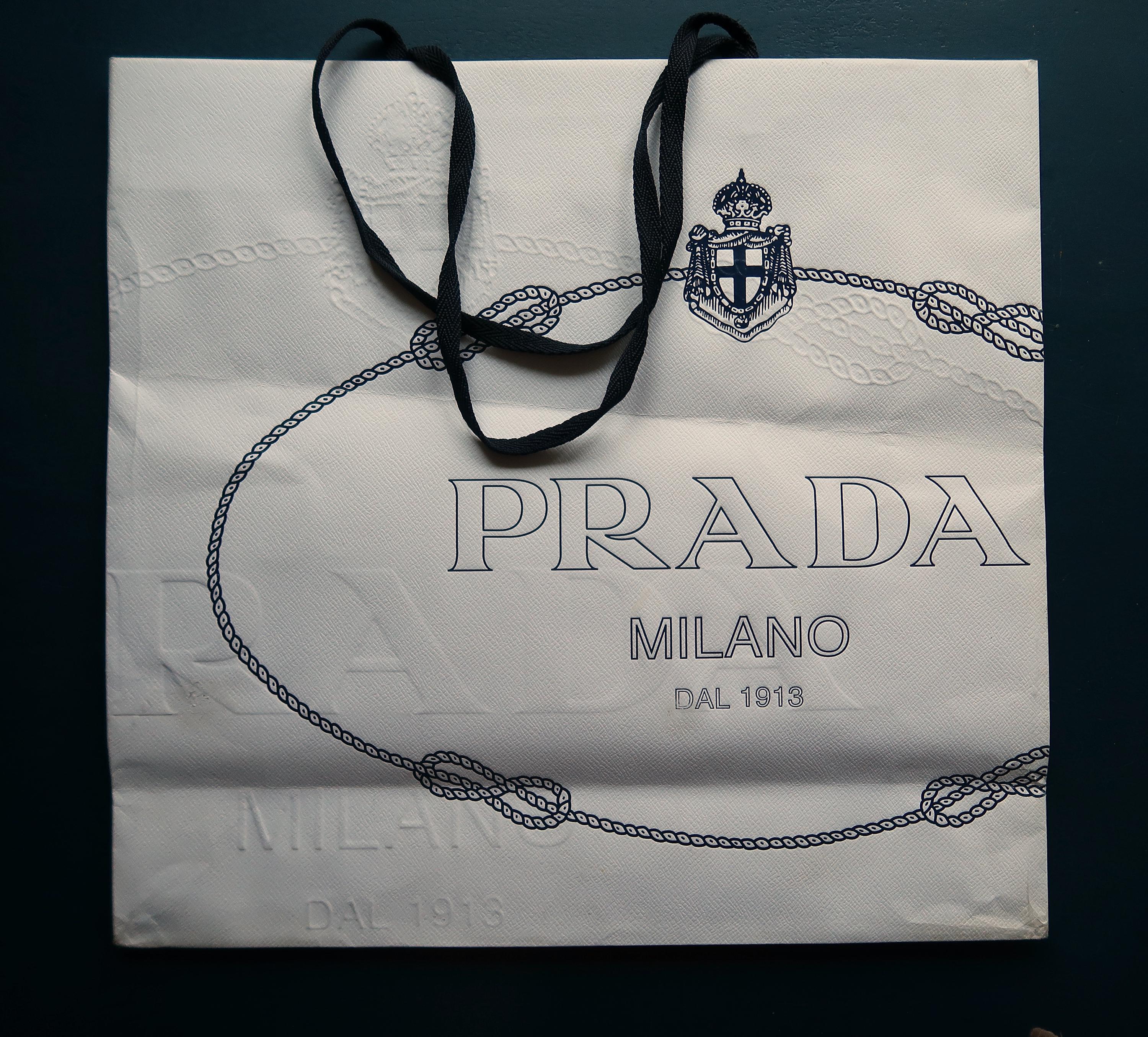 Prada gift bag hotsell