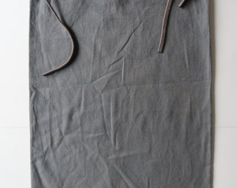 RICK OWENS Bolsa de transporte para polvo gris con cordón, rara