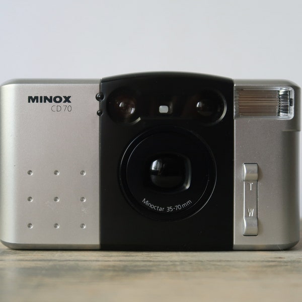 Vintage MINOX CD70 Point and Shoot 35mm Film Camera - Super Compact Zoom Minoctar 35-70mm Lens