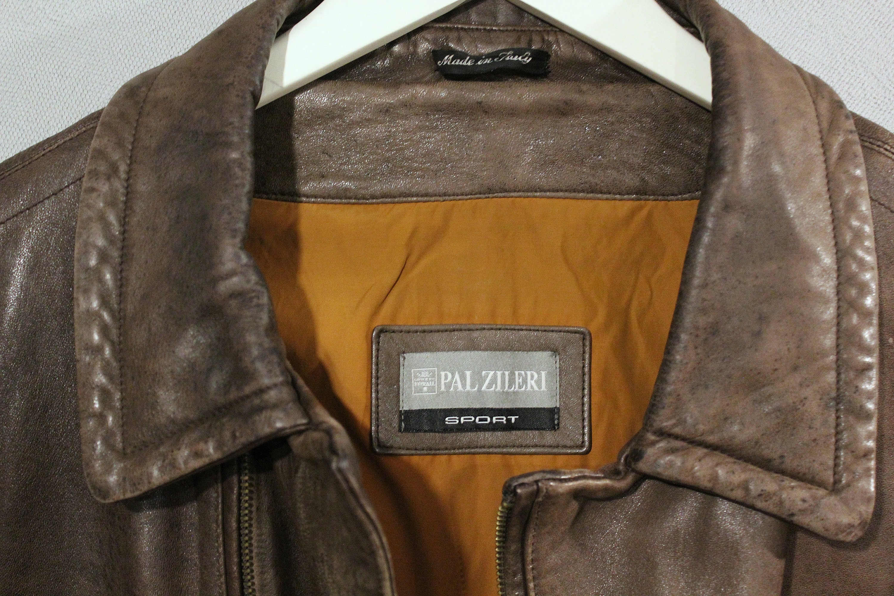 Pal zileri shop leather jacket