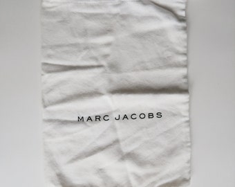 MARC JACOBS White Drawstring Dust Bag Gift Bag