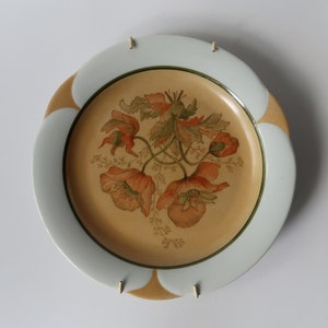 Vintage German ARZBERG Floral Pattern Wall Plate Decor