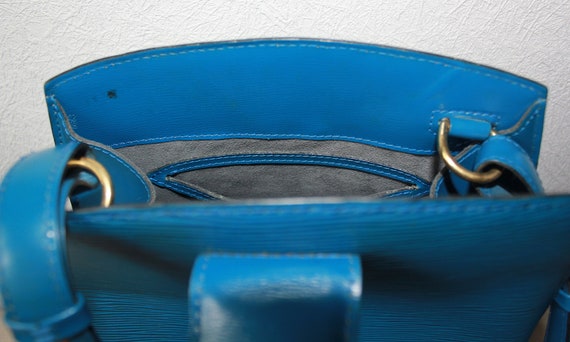Louis Vuitton Toledo Blue Leather Adjustable Shoulder Strap