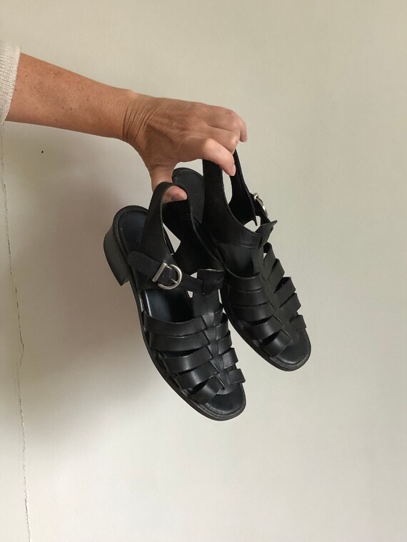 ecco black leather shoes