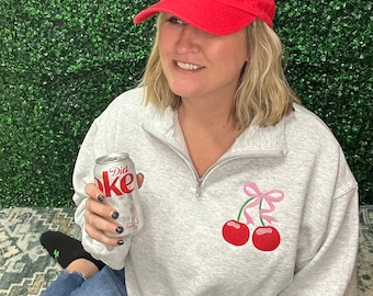 With a Cherry on top 1/4 zip