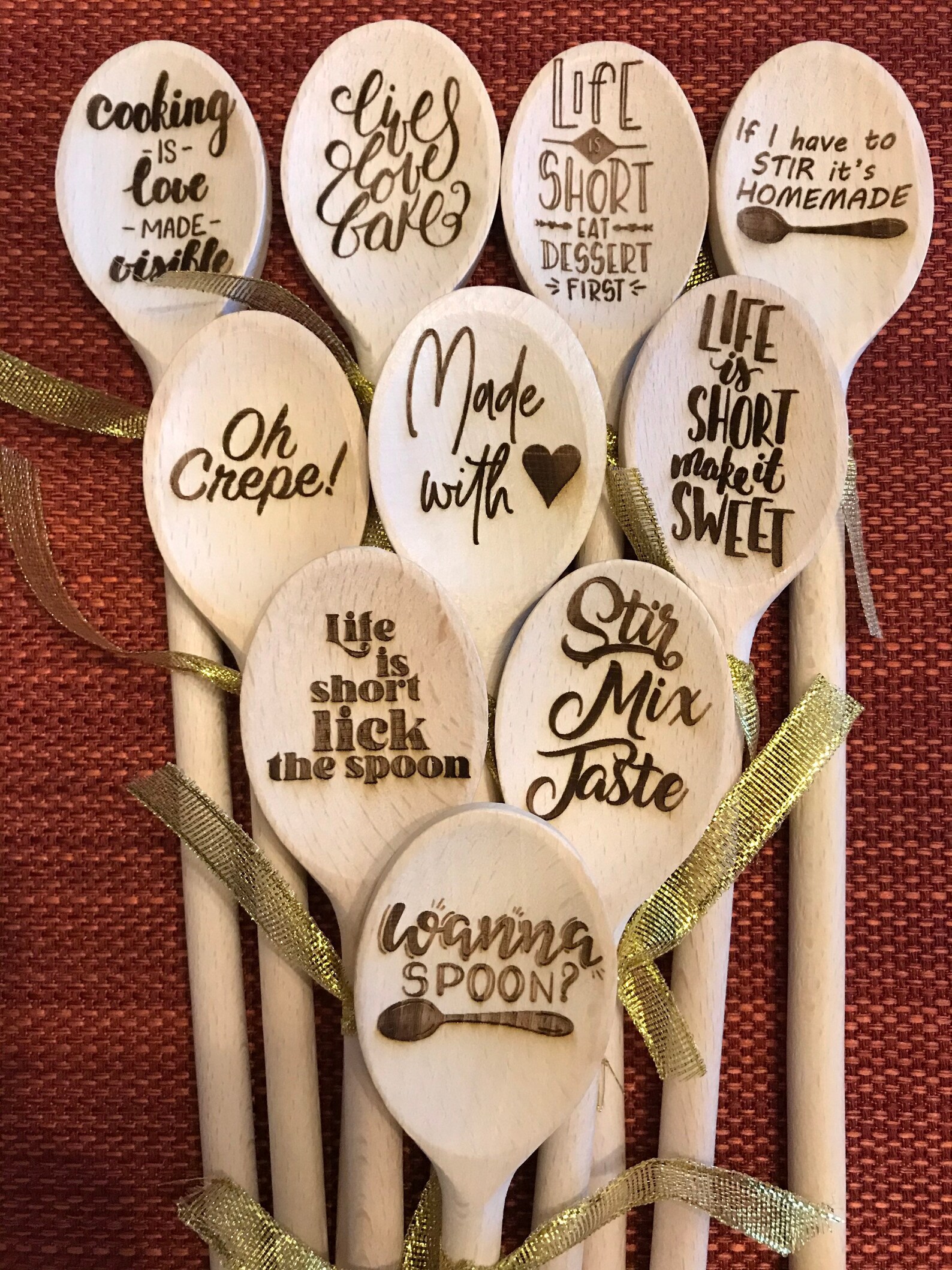 Decor Wooden Spoons Mothers Day Gift Kitchen Sayings Etsy