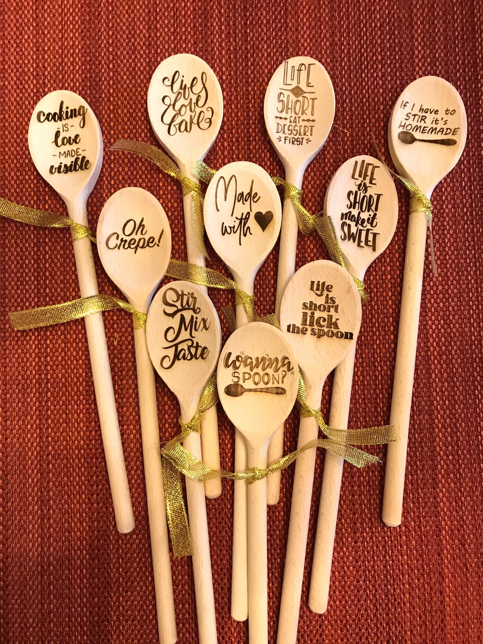 Decor Wooden Spoons Mothers Day Gift Kitchen Sayings Etsy