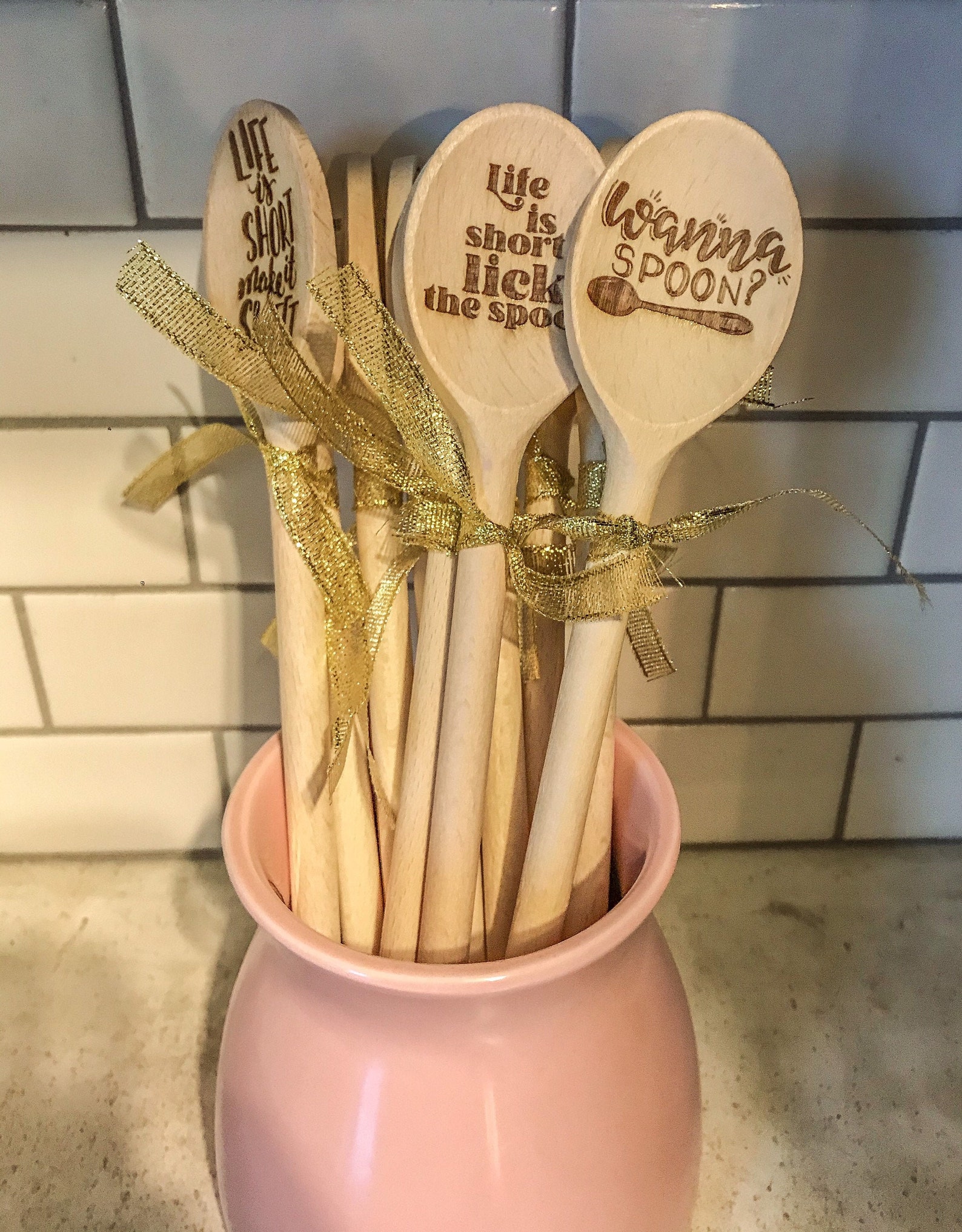 Decor Wooden Spoons Mothers Day Gift Kitchen Sayings Etsy