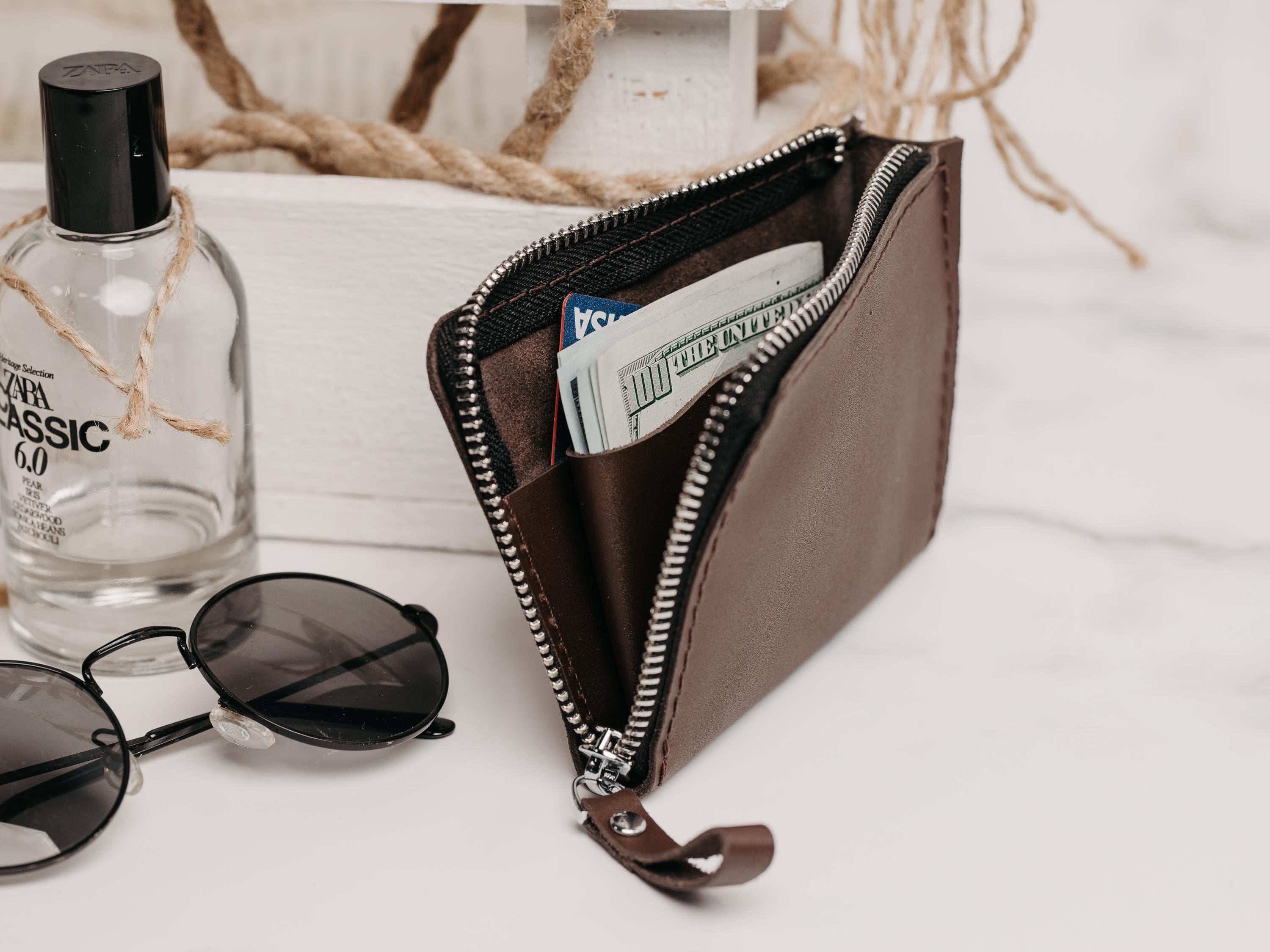 ◇COURONNE◇ Bay zipper half wallet_RCWFX24142GRL Half Zipper Wallet - Etsy