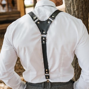 Tirantes de cuero personalizados para hombre, tirantes de boda con pajarita, tirantes de cuero genuino, regalo para padrinos de boda, los mejores regalos para él