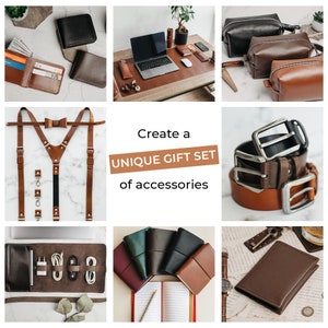 Leather cable organizer, custom cord roll, travel charger storage, gadget & earphone case image 10