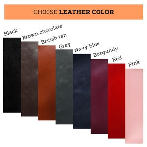 choose the color of the leather