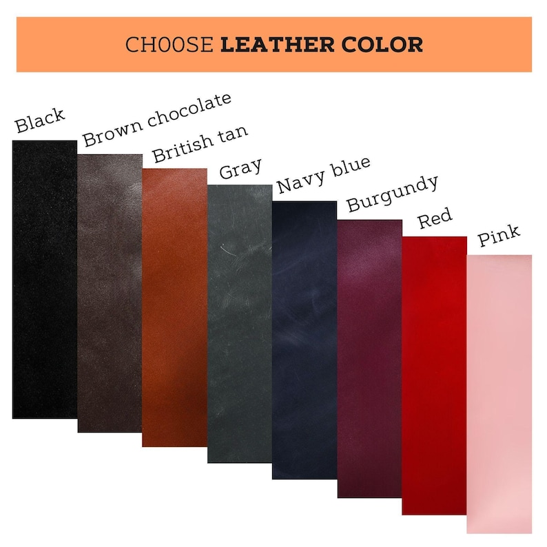choose the color of the leather