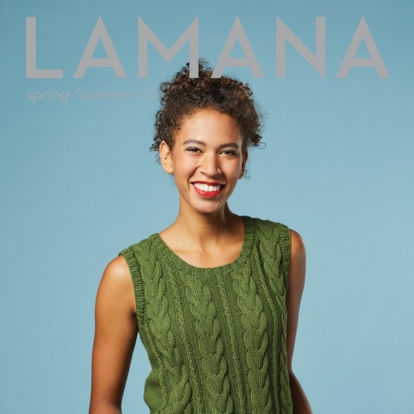 Das Lamana Magazin spring/summer 02 ist da! Anleitungen für originelle Modelle, vom Shirt, über Pullunder und Poncho, bis Kleid und Kostüm.