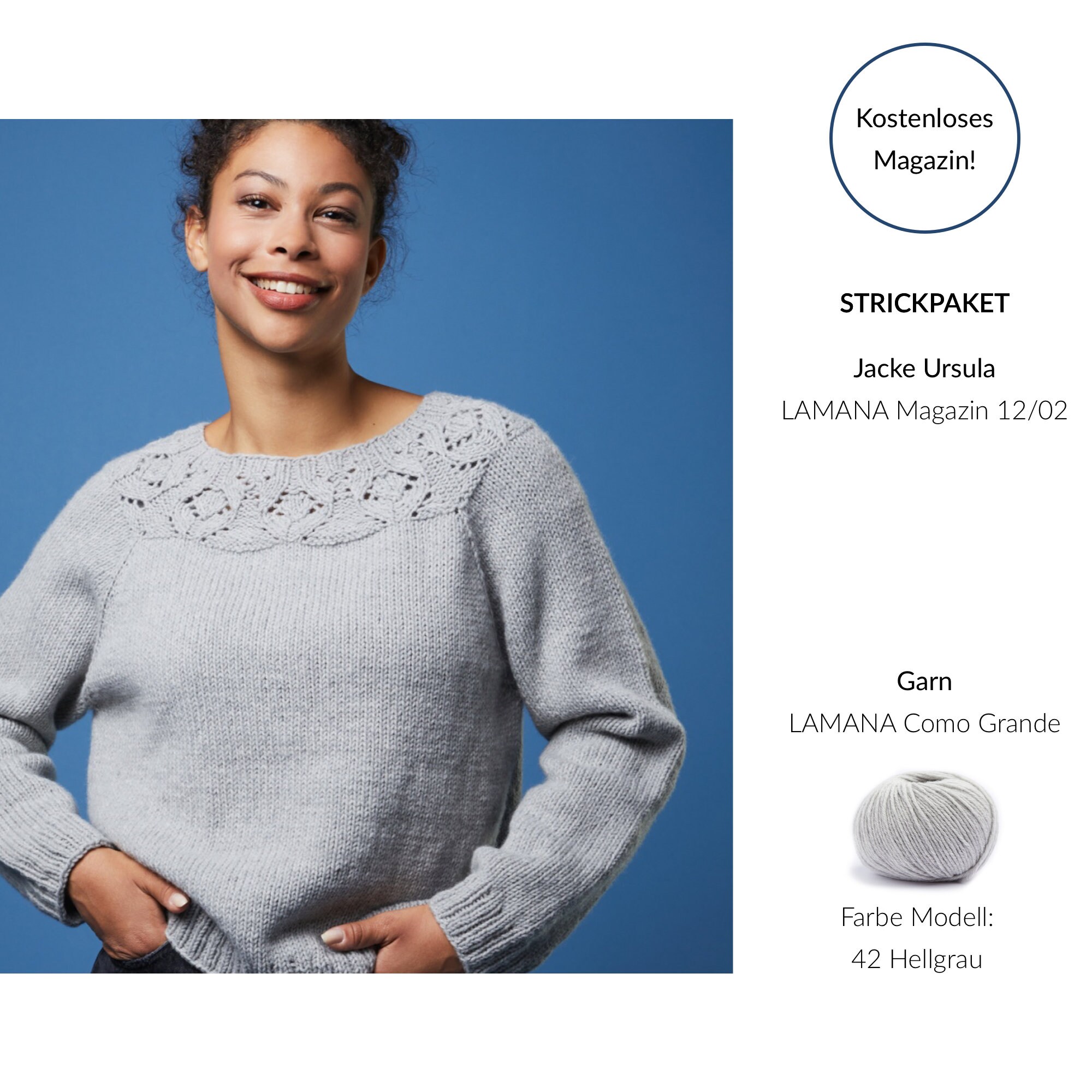 Knitting Kit Sweater Ursula From Lamana Magazine 12. Wool: - Etsy