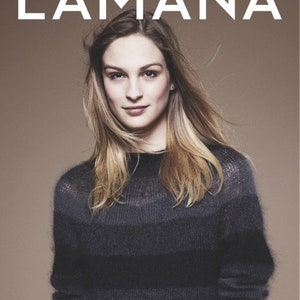 Lamana Magazine No. 07, knitting, crocheting, instructions, sweater, jacket, hat, scarf, cloth, coat, cardigan, pattern, beginner, advanced image 1