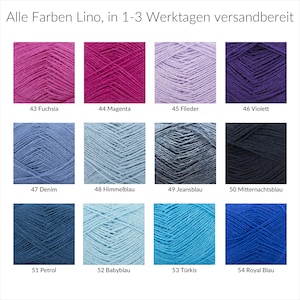 Reines Leinen-Garn Lino von BC-Garn in einer großen Farbpalette, zum Stricken, Häkeln und Weben Bild 3