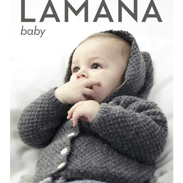 Lamana Magazin baby Nr. 01, Stricken, Modelle, Baby, Kinder, Jacke, Decke, Pulli, Mütze, Schuhe, Anleitung, Geschenk Geburt, Taufe, DIY