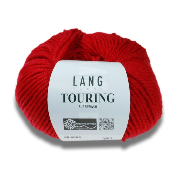 Lang Yarns Touring, fil toutes saisons doux et robuste, 75% laine vierge superwash, pour tricoter des chaussettes, pulls, vestes, chapeaux, écharpes