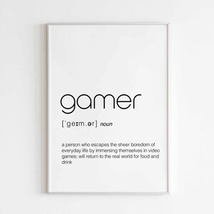 Rage-quit Definition Print Wall Art/printable Art/gamer 