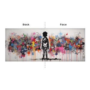 Carteira Tyvek feita à mão, carteira de papel com arte de rua colorida, carteira fina dobrável, carteira ecológica, carteira casual unissex