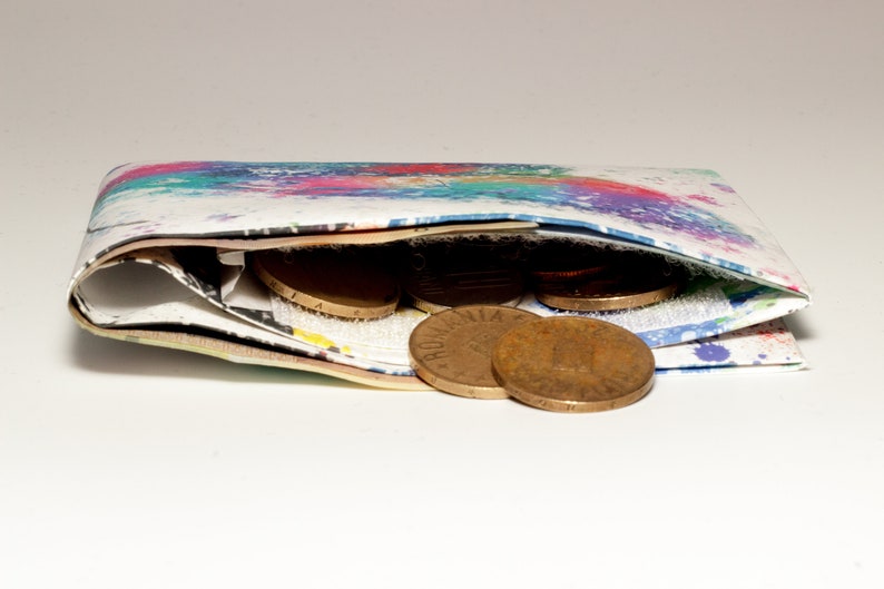Gift ideas Slim wallet Paper Wallet Art Butterfly artwork Gift for her Butterfly Watercolor Artwork