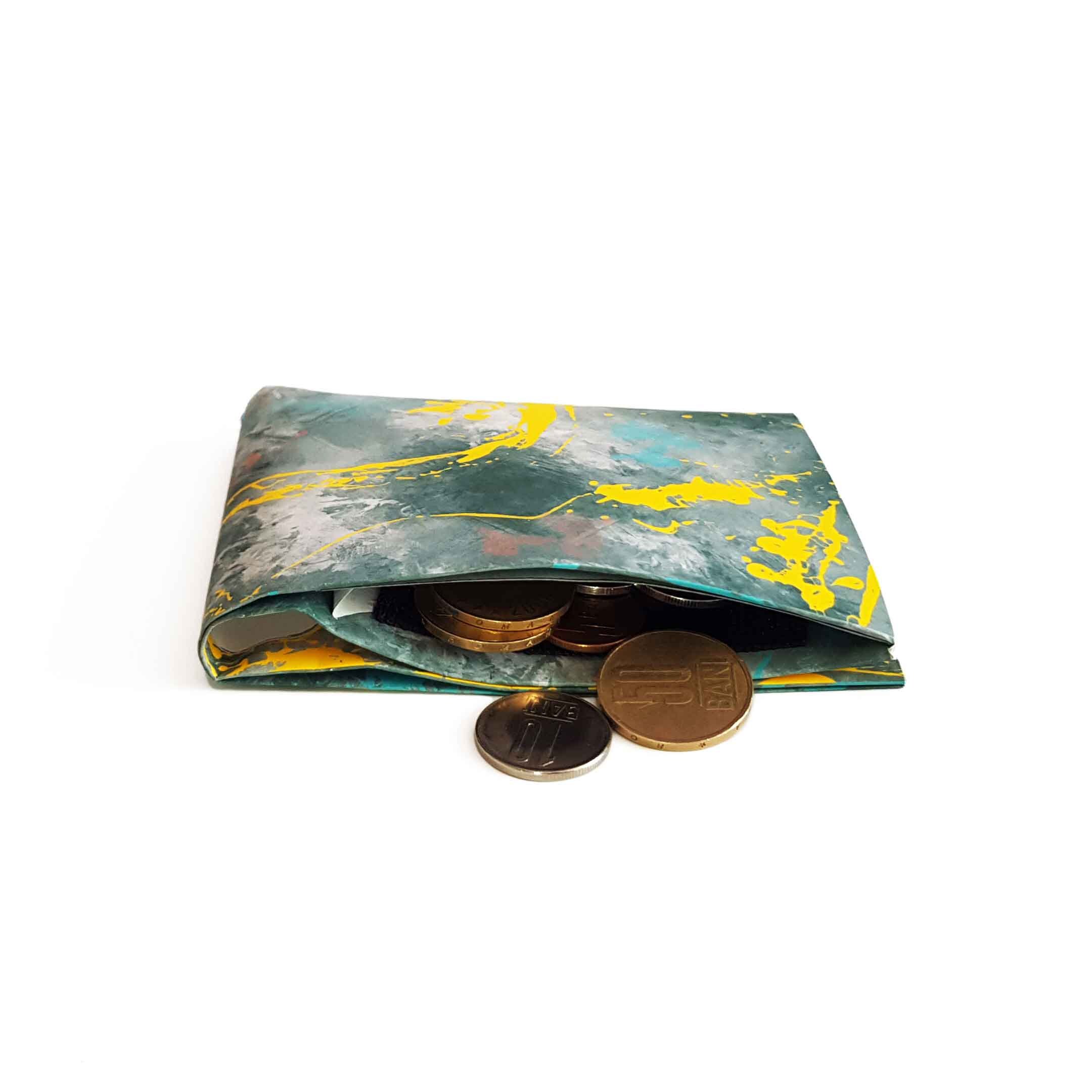 Paper Wallet, Slim Wallet, Woman Mixart Portrait, Wallets for Men ...