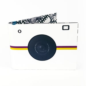 紙財布、スリム財布、カメラ財布、写真カメラ、彼女へのギフト、男性用財布、カメラアクセサリー、彼へのギフト、バレンタインデーギフト