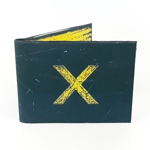 Papier Brieftasche, schlanke Brieftasche, das X, Brieftasche Frauen, Geschenk für sie, Geschenk für Frauen, Abstrakte Farbe Brieftasche, Geschenk für ihn, Valentinstag Geschenk