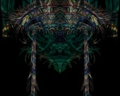 Native American Psychedelic Artwork painting wall art surrealism decor