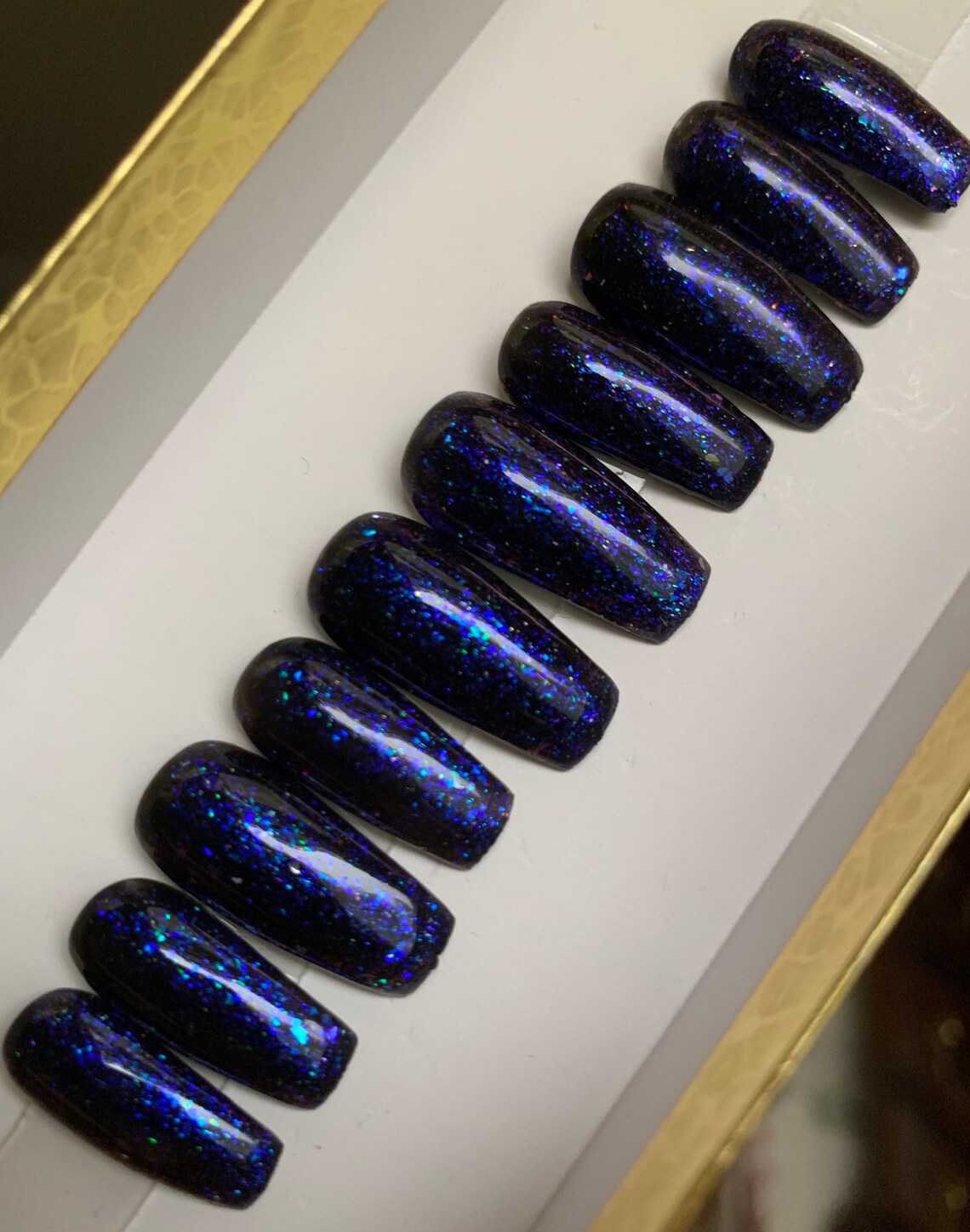 glitter press on nails