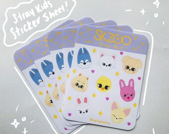 Stray Kids SKZOO Character Sticker Sheet