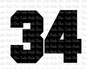 CUSTOM JERSEY NUMBERS  | Ready to Press | Sublimation Transfer | Shirt Design | Jersey Number