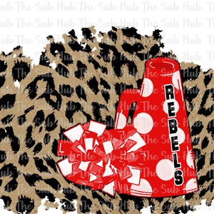 Rebels Cheer | Ready to Press | Sublimation Transfer | Shirt Design | Sports