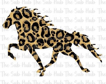 Cheetah Horse  | Sublimation Design | PNG File | Digital Download | Horse Patterns