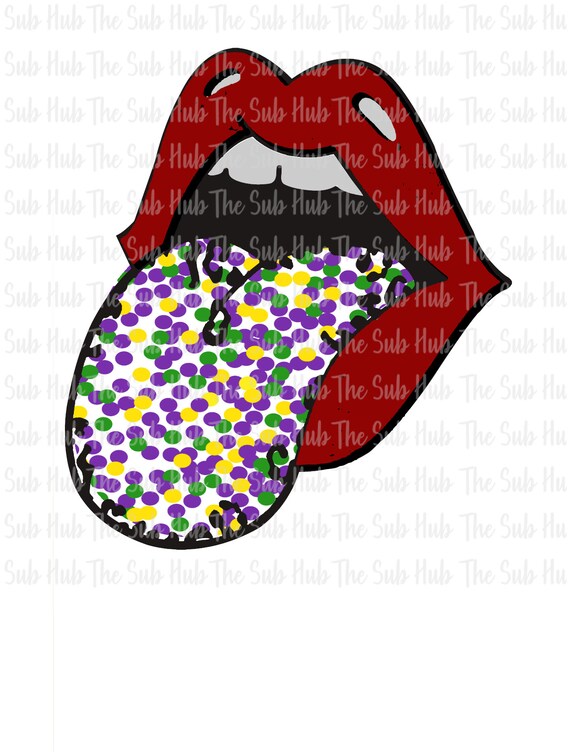 Mardi Gras Lips and Tongue Shirt T-Shirt