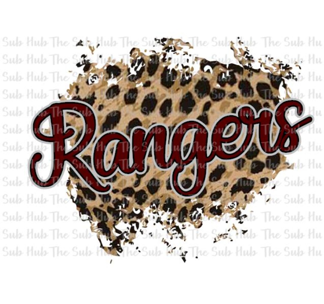 Rangers | Sublimation Design | PNG File | Digital Download | Leopard ...